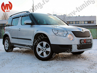 Комплект зимних экранов 2 шт. верх + низ Skoda Yeti (2009-2012) под покраску