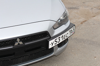 Воздуховоды радиатора в передний бампер var №2 (квадрат) Mitsubishi Lancer X (2007-2010)