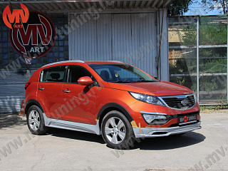 Юбка переднего бампера Ixion KIA Sportage (2010-2016)