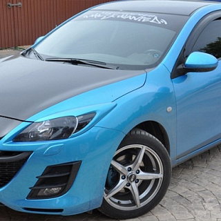 Реснички на фары Mazda 3 BL (2009-2013) + УСТАНОВОЧНЫЙ КОМПЛЕКТ