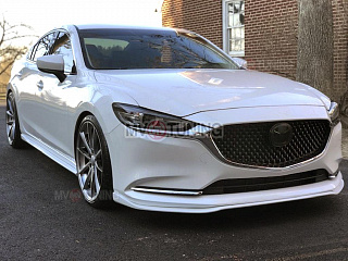Боковые-сплиттеры (пороги) к-т Mazda 6 / Atenza GJ и GL (2012 - 2023) + УСТАНОВОЧНЫЙ КОМПЛЕКТ