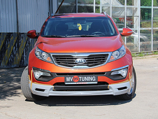 Накладка переднего бампера JSW Style KIA Sportage (2010-2016)