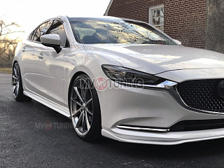 Боковые-сплиттеры (пороги) к-т Mazda 6 / Atenza GJ и GL (2012 - 2023) + УСТАНОВОЧНЫЙ КОМПЛЕКТ