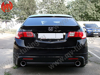 Козырек на стекло широкий var №2 Honda Accord 8(VIII) / Acura TSX (CU) (2008-2013) + УСТАНОВОЧНЫЙ КОМПЛЕКТ