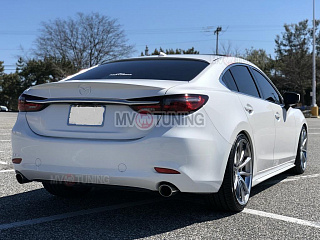Козырек на стекло var №1 Broomer Design Mazda 6 / Atenza GJ и GL (2018 - 2022) + УСТАНОВОЧНЫЙ КОМПЛЕКТ