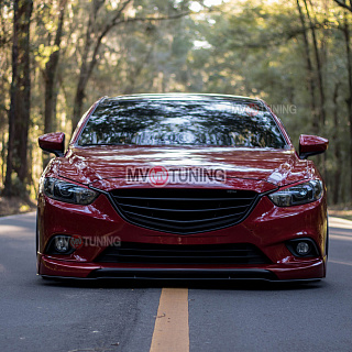 Комплект обвеса SkyActiv для Mazda 6 / Atenza GJ (2012 - 2018) Клыки пер + зад, пороги, сплиттер