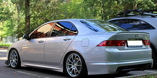 Пороги Mugen Style var №2(рестайлинг) для Honda Accord 7 (VII) / ACURA TSX (2002-2008)  + УСТАНОВОЧНЫЙ КОМПЛЕКТ