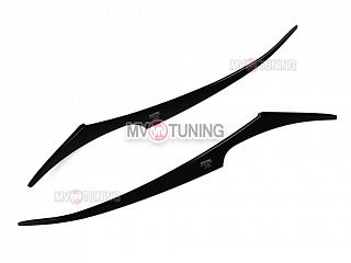 Реснички на фары фигурные var№2 Honda Civic 4D 2006-2012 + УСТАНОВОЧНЫЙ КОМПЛЕКТ