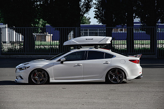 Комплект обвеса SkyActiv для Mazda 6 / Atenza GJ (2012 - 2018) Клыки пер + зад, пороги, сплиттер