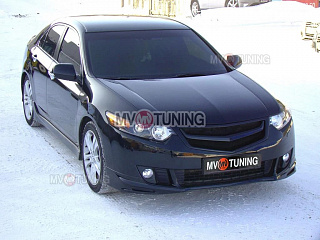 Решетка радиатора "Sport" (БЕЗ СЕТКИ) var №3 Honda Accord 8 (VIII) / Acura TSX (CU/CW) (2008-2010) + УСТАНОВОЧНЫЙ КОМПЛЕКТ