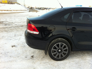 Лип спойлер "RedLine" VW Polo Sedan (2010 - 2020) + УСТАНОВОЧНЫЙ КОМПЛЕКТ