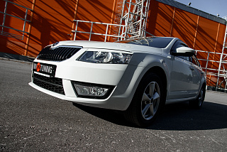 Реснички на фары Skoda Octavia III A7 (2013-2016) + УСТАНОВОЧНЫЙ КОМПЛЕКТ