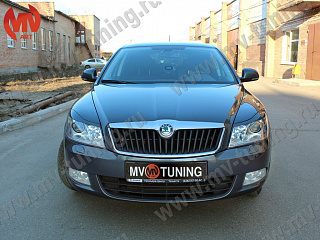 Реснички на фары Skoda Octavia II (2008-2013) + УСТАНОВОЧНЫЙ КОМПЛЕКТ