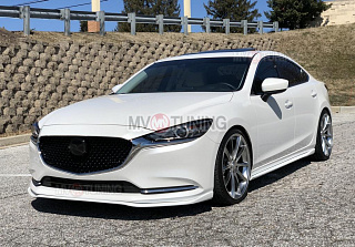 Комплект сплиттеров(передний и боковые-сплиттеры (пороги) Mazda 6 / Atenza GJ (2018 - 2023)