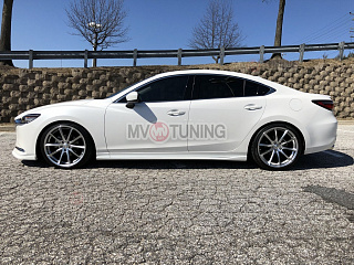 Комплект сплиттеров(передний и боковые-сплиттеры (пороги) Mazda 6 / Atenza GJ (2018 - 2023)