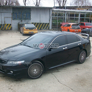 Пороги Mugen Style var №2(рестайлинг) для Honda Accord 7 (VII) / ACURA TSX (2002-2008)  + УСТАНОВОЧНЫЙ КОМПЛЕКТ