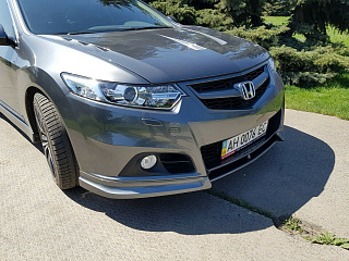 Бампер передний "Modulo Style" Honda Accord 8 (VIII) / Acura TSX (CU/CW) (2008-2013) + УСТАНОВОЧНЫЙ КОМПЛЕКТ