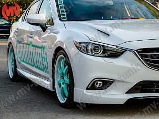 Пороги SkyActivSport Mazda 6 / Atenza GJ и GL (2012 - 2023) + УСТАНОВОЧНЫЙ КОМПЛЕКТ