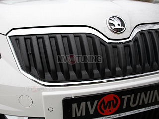 Комплект зимних экранов Skoda Yeti Outdoor (2013 - 2018) ТЕКСТУРНЫЙ ПЛАСТИК