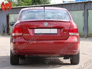 Лип спойлер "RedLine" VW Polo Sedan (2010 - 2020) + УСТАНОВОЧНЫЙ КОМПЛЕКТ