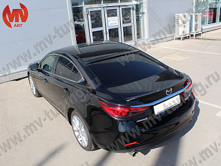 Козырек на стекло var №2 Mazda 6 / Atenza GJ и GL (2012 - 2023) + УСТАНОВОЧНЫЙ КОМПЛЕКТ