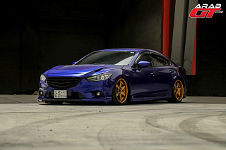 Клыки переднего бампера var №2 Lite Style Mazda 6 / Atenza GJ (2012 - 2018)