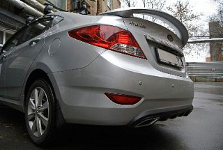 Спойлер высокий Hyundai Solaris (2010 - 2016)