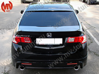 Козырек на стекло широкий var №2 Honda Accord 8(VIII) / Acura TSX (CU) (2008-2013) + УСТАНОВОЧНЫЙ КОМПЛЕКТ
