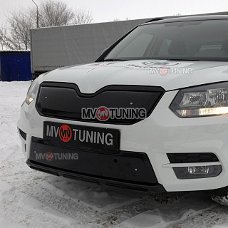 Комплект зимних экранов Skoda Yeti City (2013 - 2018) ТЕКСТУРНЫЙ ПЛАСТИК