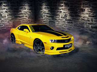 Комплект накладок на пороги(4 шт) Chevrolet Camaro SS, RS (2009-2012)