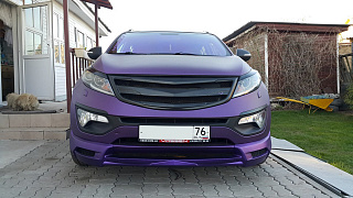 Накладка переднего бампера JSW Style KIA Sportage (2010-2016)