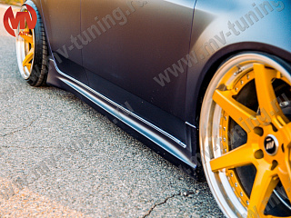 Пороги "Mugen Style" Honda Accord 8 (VIII) / Acura TSX (CU/CW) (2008-2013) + УСТАНОВОЧНЫЙ КОМПЛЕКТ