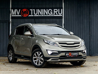 Решетка радиатора (БЕЗ СЕТКИ) var №1 KIA Sportage (2010-2016)