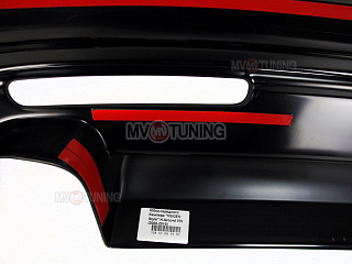 Юбка заднего бампера "Mugen Style" Honda Accord 8 (VIII) / Acura TSX (CU) (2008-2013) + установочный комплект