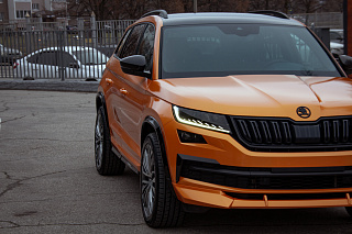 Расширители арок для Skoda Kodiaq (2016-2024) Текстурный(окрашенный) вариант + установочный комплект.