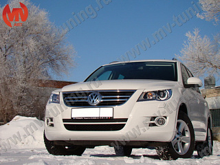  Реснички на фары VW Tiguan (2007-2010) + УСТАНОВОЧНЫЙ КОМПЛЕКТ