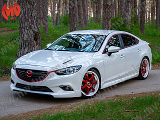 Пороги SkyActivSport Mazda 6 / Atenza GJ и GL (2012 - 2023) + УСТАНОВОЧНЫЙ КОМПЛЕКТ