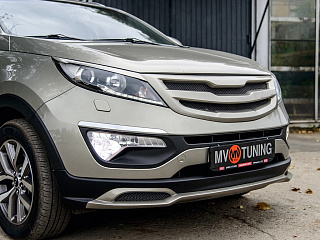 Решетка радиатора (БЕЗ СЕТКИ) var №1 KIA Sportage (2010-2016)