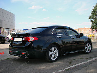 Козырек на стекло широкий var №2 Honda Accord 8(VIII) / Acura TSX (CU) (2008-2013) + УСТАНОВОЧНЫЙ КОМПЛЕКТ