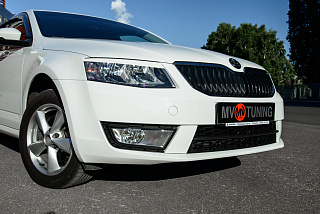 Реснички на фары Skoda Octavia III A7 (2013-2016) + УСТАНОВОЧНЫЙ КОМПЛЕКТ
