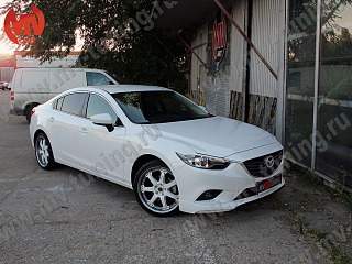 Клыки переднего бампера var №2 Lite Style Mazda 6 / Atenza GJ (2012 - 2018)