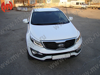 Реснички на фары KIA Sportage (2010-2016) + УСТАНОВОЧНЫЙ КОМПЛЕКТ