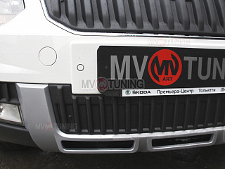 Комплект зимних экранов Skoda Yeti Outdoor (2013 - 2018) ТЕКСТУРНЫЙ ПЛАСТИК