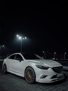 Реснички на фары var №1 Mazda 6 / Atenza GJ (2012 - 2018) + УСТАНОВОЧНЫЙ КОМПЛЕКТ