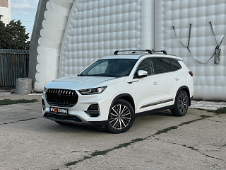 Решетка радиатора Chery Tiggo 8 Pro (2021-2024) Окрашенная деталь, цвет Черный глянец