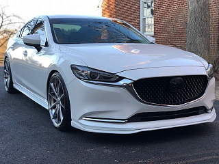 Сплиттер передний под стандартный бампер Mazda 6 GJ / Atenza GJ (2019 - 2023) ОЗНАКОМЬТЕСЬ С ВИДЕО ПО УСТАНОВКЕ!
