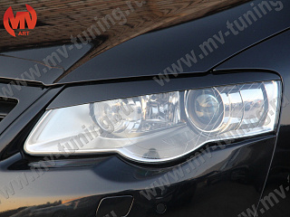 Реснички на фары VW Passat B6 (2005-2010) + УСТАНОВОЧНЫЙ КОМПЛЕКТ