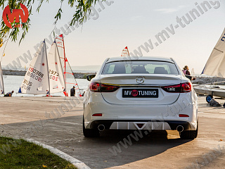 Диффузор заднего бампера var №2 Mazda 6 / Atenza GJ (2012 - 2018)