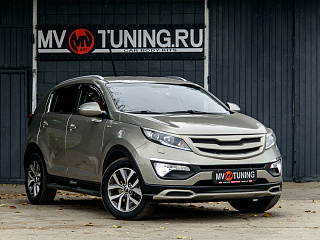Решетка радиатора (СЕТКА В КОМПЛЕКТЕ) var №1 KIA Sportage (2010-2016)