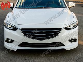 Клыки переднего бампера var №1 SkyActivSport Mazda 6 / Atenza GJ (2012 - 2018)